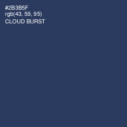 #2B3B5F - Cloud Burst Color Image